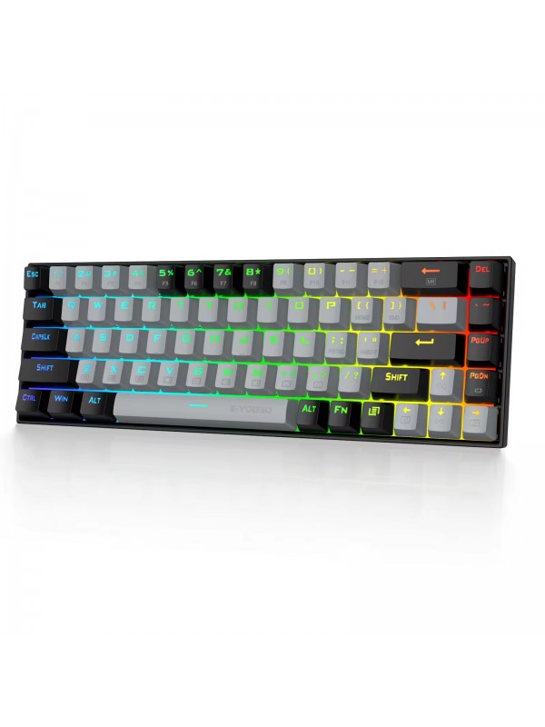 68 Key RGB wireless BT 2.4GHz Mechanical Gaming keyboard 