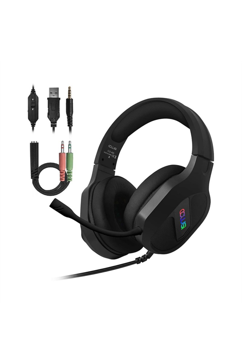 Gaming Headset 3.5mm Wired RGB Adjustable 