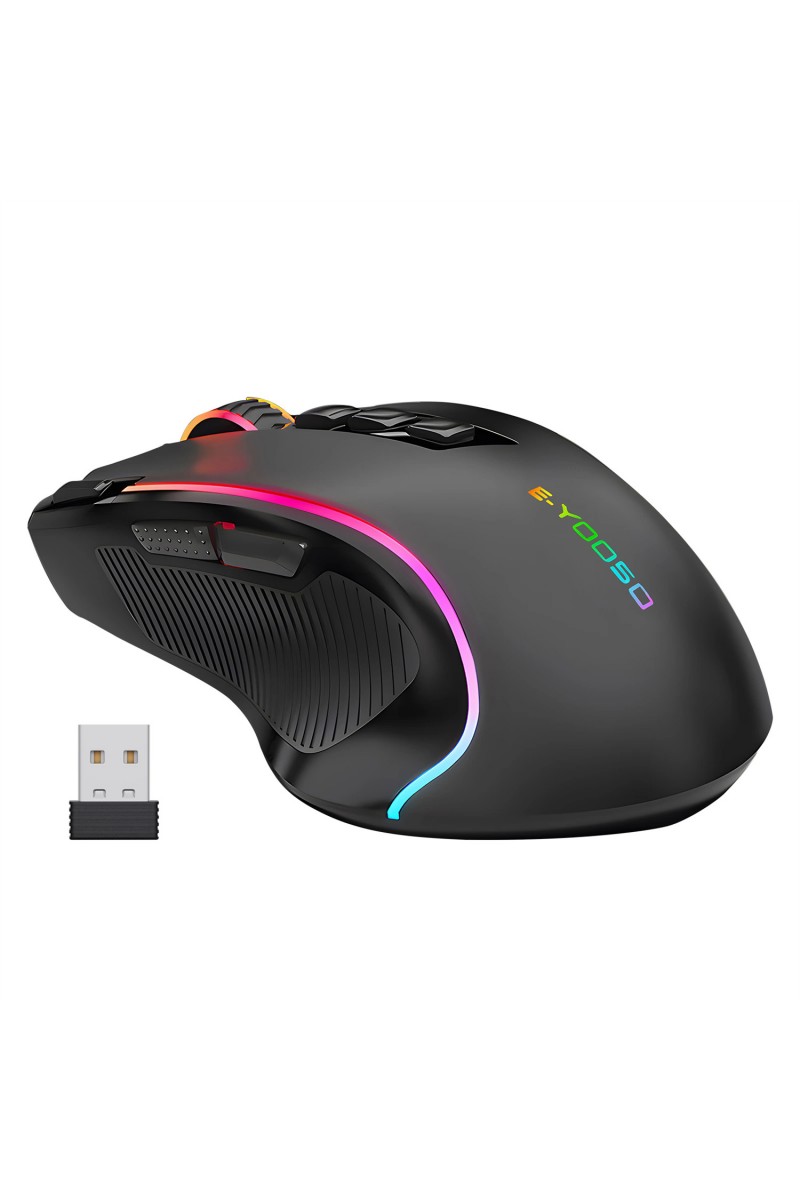 Wireless Gaming Mouse RGB 9 Programmable Buttons