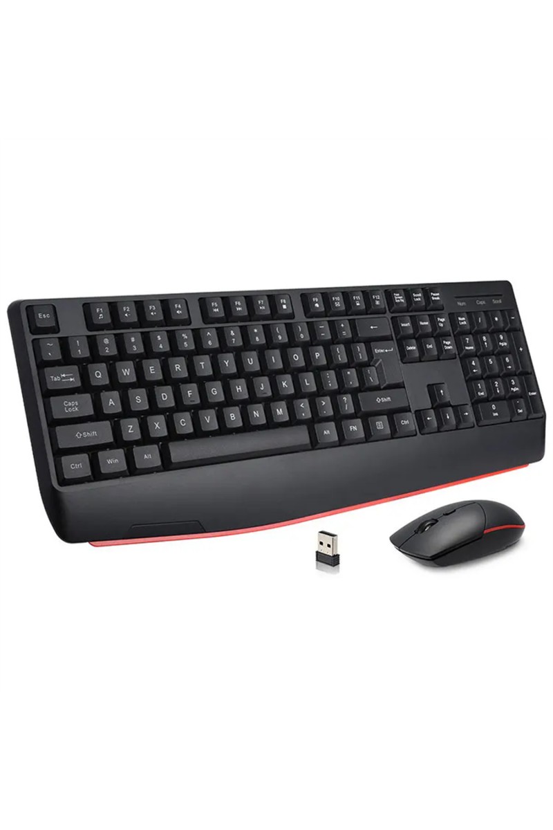 Full-Size 2.4G Wireless Keyboard and Mouse Combo 