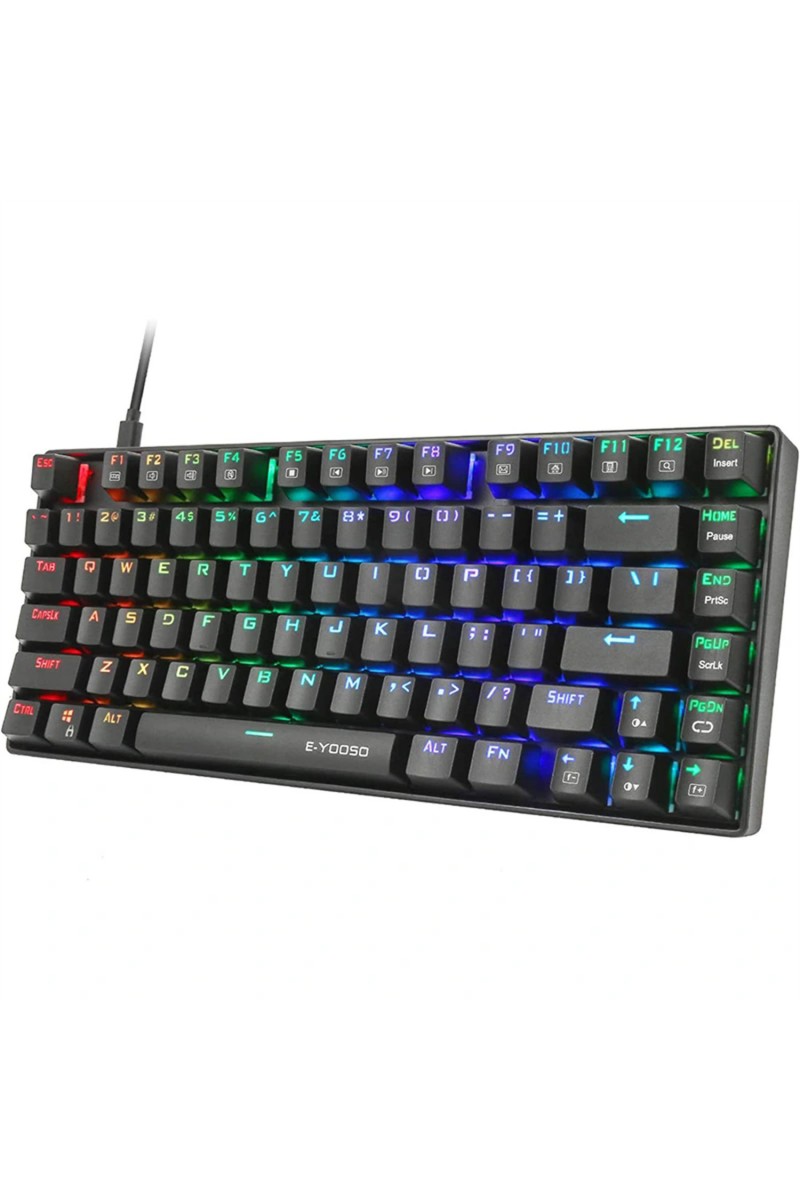 81 Keys RGB Mechanical Gaming Keyboard Water Resistant