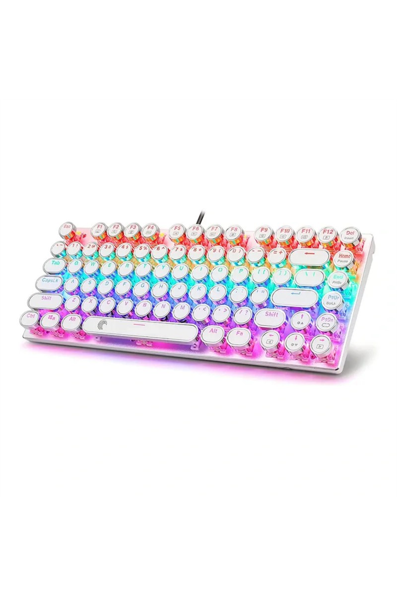 81Keys Typewriter Mechanical Keyboard Rainbow  