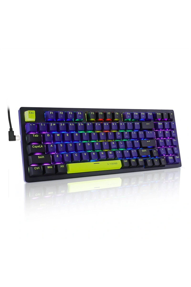 Wired 94 Keys Rainbow Mechanical Gaming Keyboard 