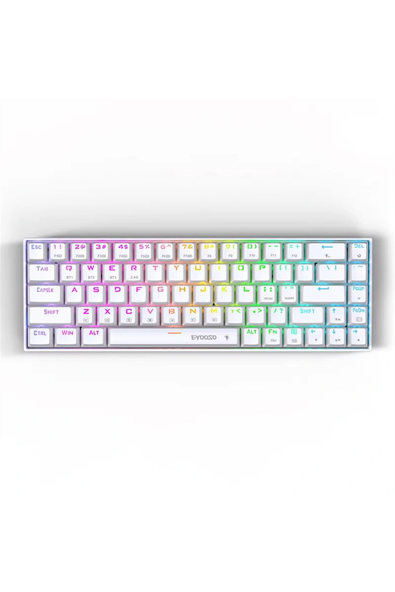 68 Key RGB wireless BT 2.4GHz Mechanical Gaming keyboard 