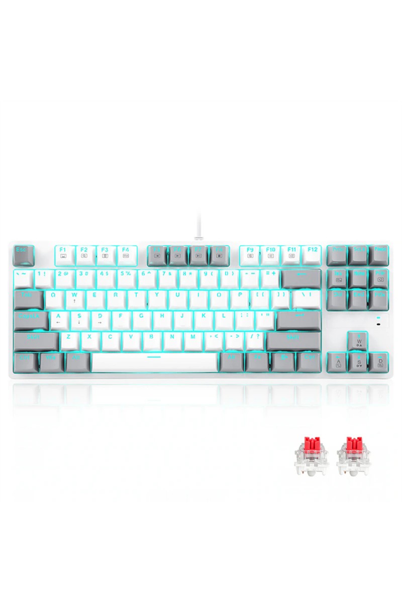 LED 87 Keys Wired Mechanical Gaming Keyboard