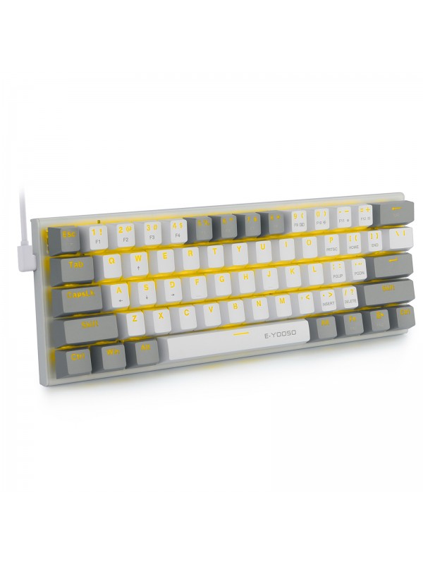 61 Key 60% Wired LED Mechanical Gaming Keyboard 