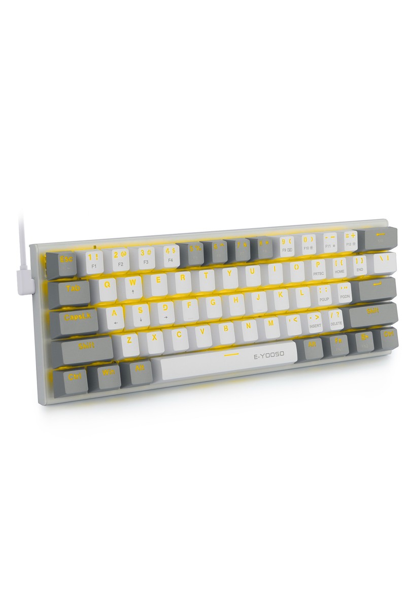 61 Key 60% Wired LED Mechanical Gaming Keyboard 