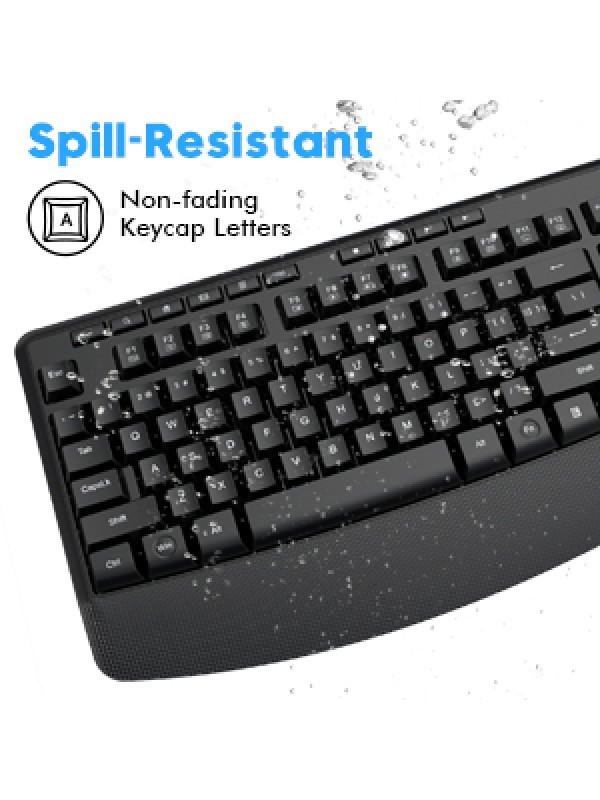 2.4GHz Wireless Keyboard and Mouse Combo 