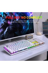 104 Keys Wired Typewriter Mechanical RGB Keyboard