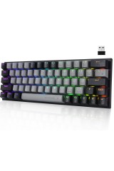 63 RGB Keys wireless BT 2.4GHz type-c Mechanical Gaming Keyboard 